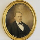 Oil painting on canvas – Portrait of a man 19th century