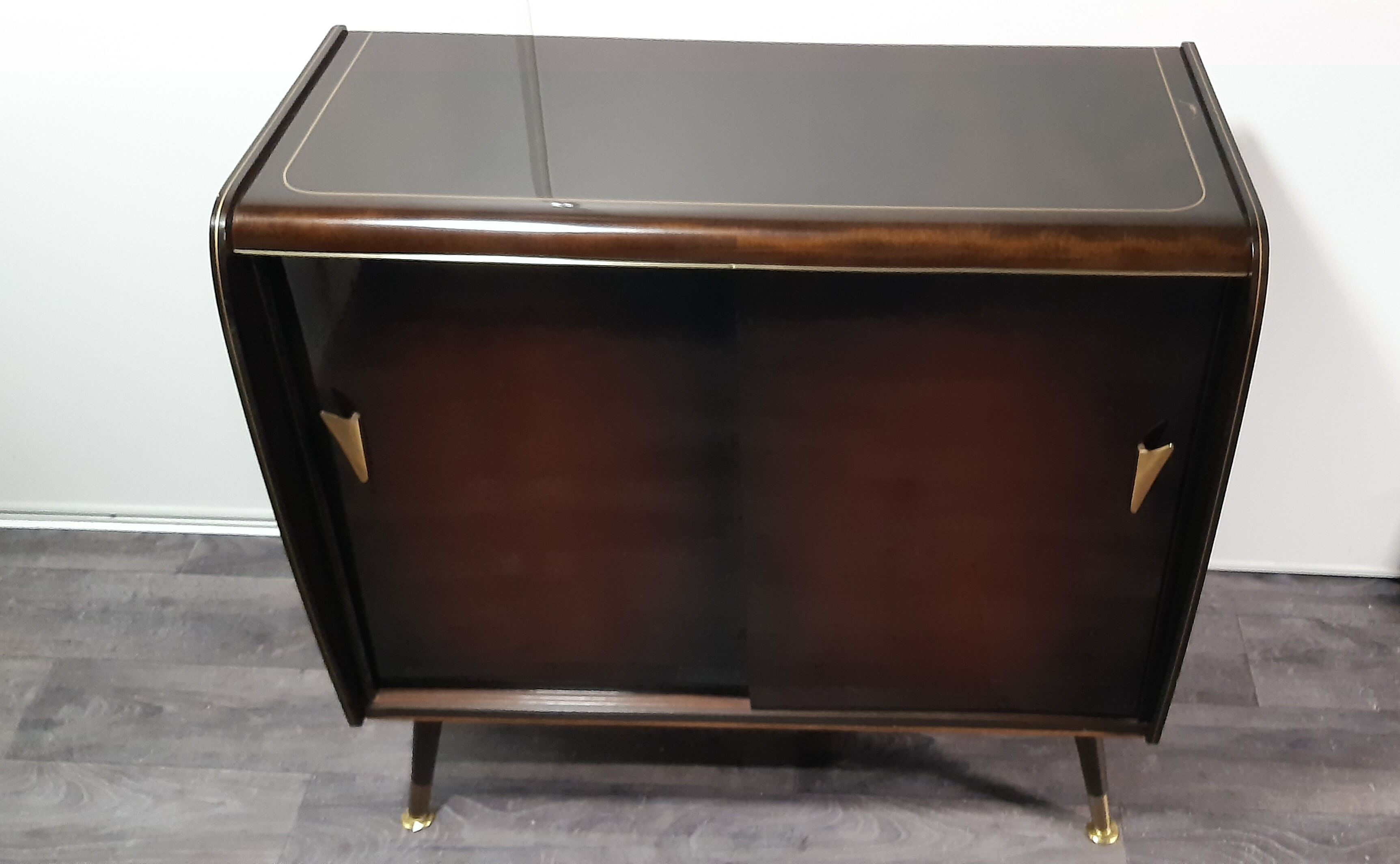 Vintage record player radio cabinet