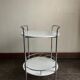 Bar service 1970 in white lacquered wood