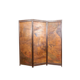 Pyrographed Screen, Mediterranean Medieval Town, Art Nouveau/Deco, 1930