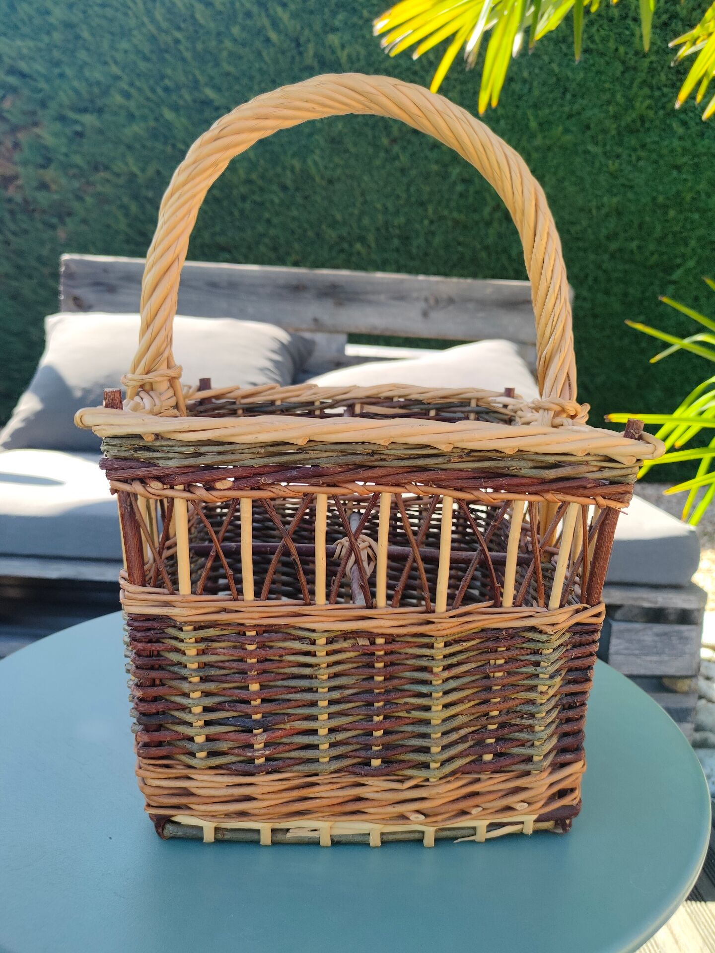Vintage wicker basket