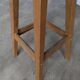 Vintage Oak Bar Stool: 1980s Yugoslavian Industrial High Chair