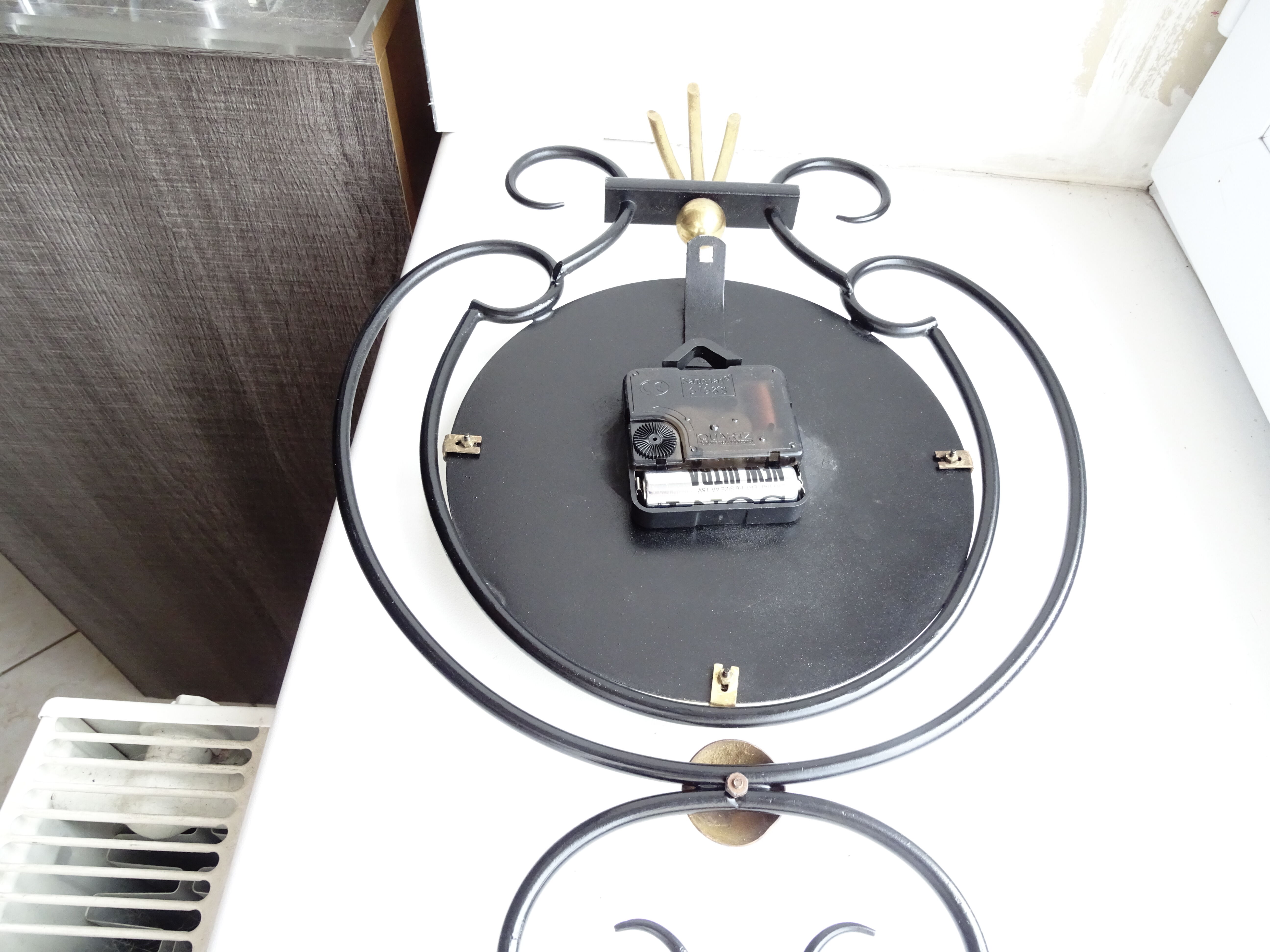 Japy vintage wrought iron clock pendule vintage top