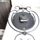 Pendule horloge Japy vintage fer forgé top vintage