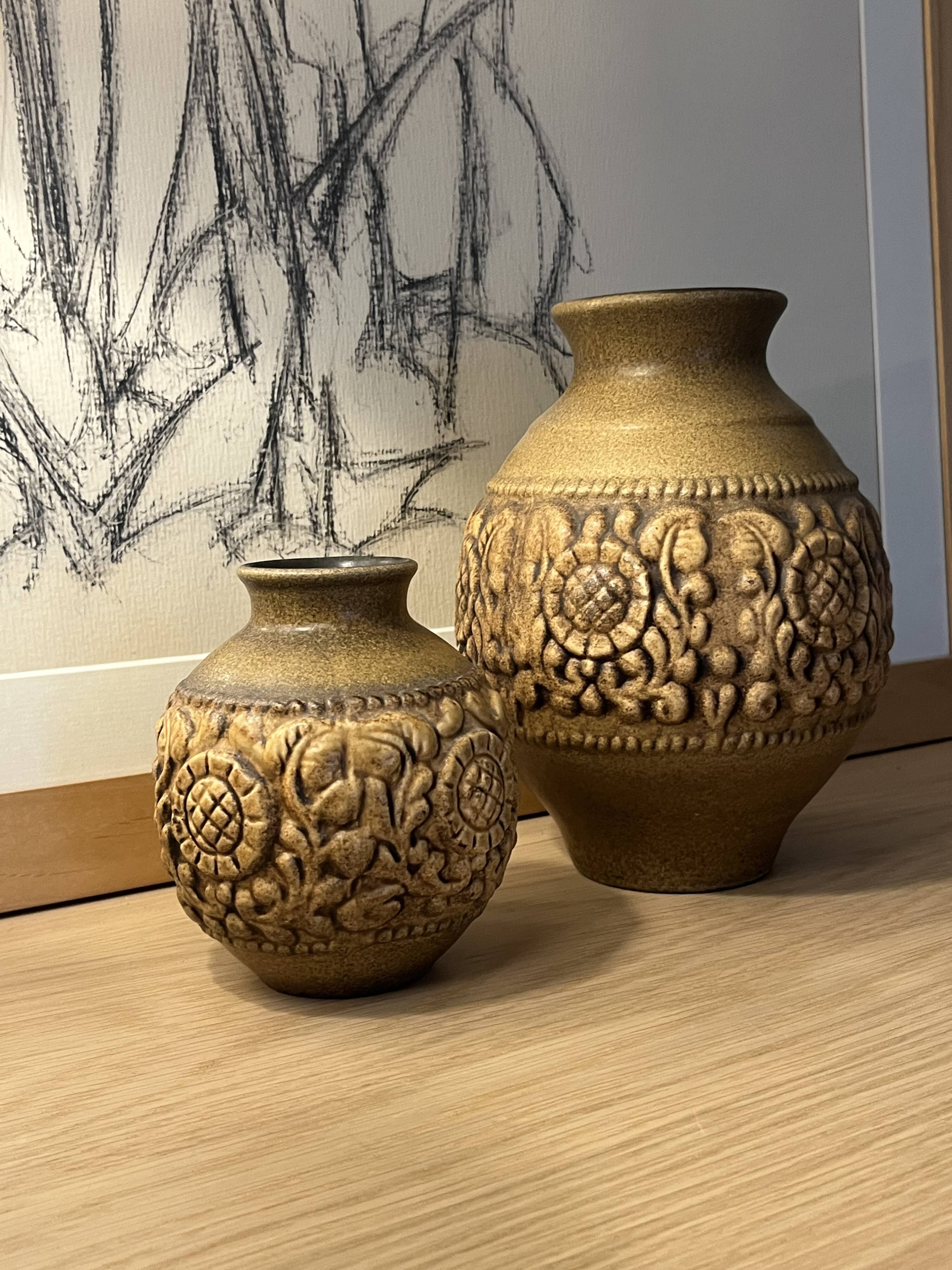 Duo of West Germany Jasba Vases