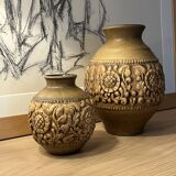 Duo of West Germany Jasba Vases