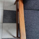Arne Wahl Iversen Danish Teak chair for Komfort Denmark with Ottoman 1960s