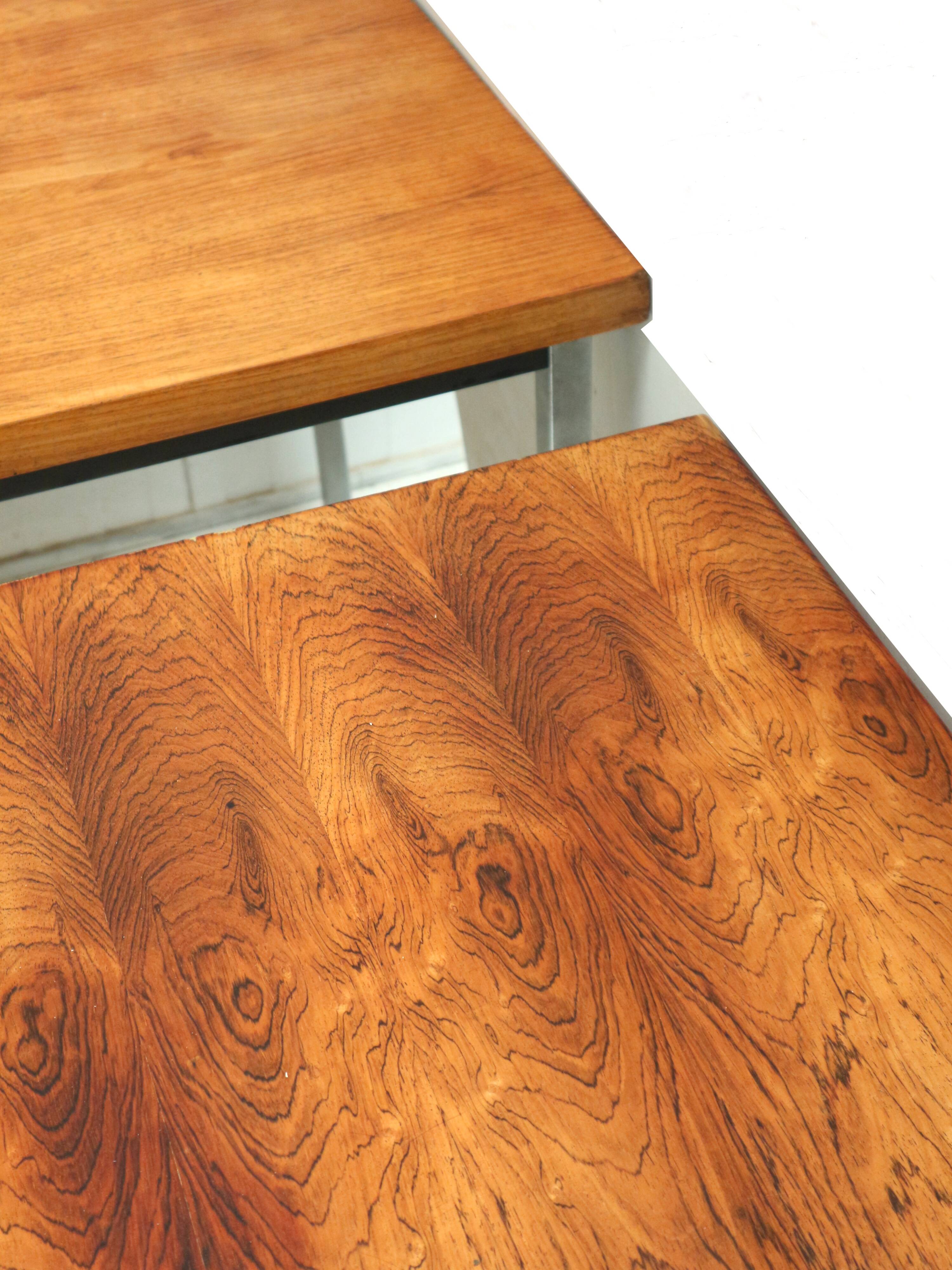 Vintage rosewood corner desk by Nipu made in the 1960s