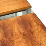 Vintage rosewood corner desk by Nipu made in the 1960s