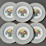 6 flat plates Villeroy & Boch basket model