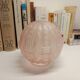 Antique pressed and moulded pale pink glass globe - Art Deco -