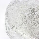 Large round frosted glass ceiling light Murano, Kaiser, Germany, 1970s