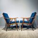 Paire de fauteuils Ton vintage 60