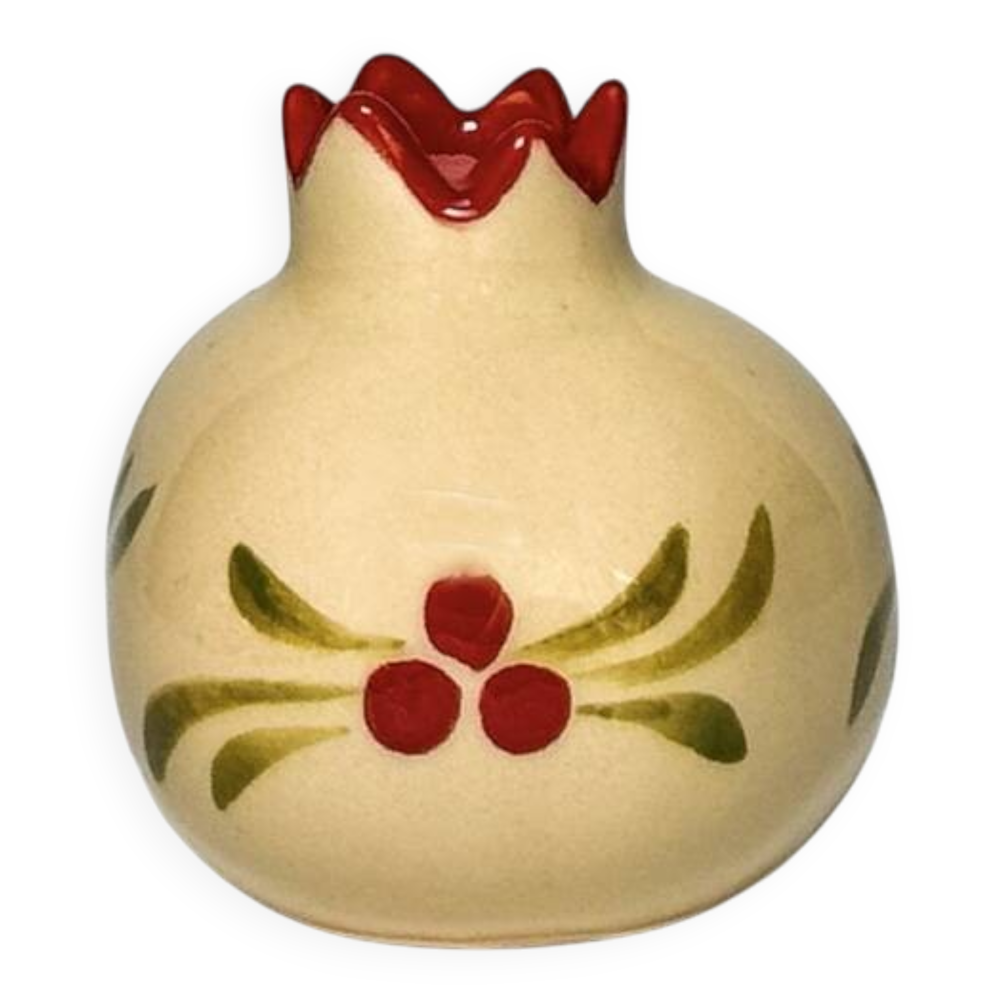 Mini vase en céramique beige d'Iznik Noël