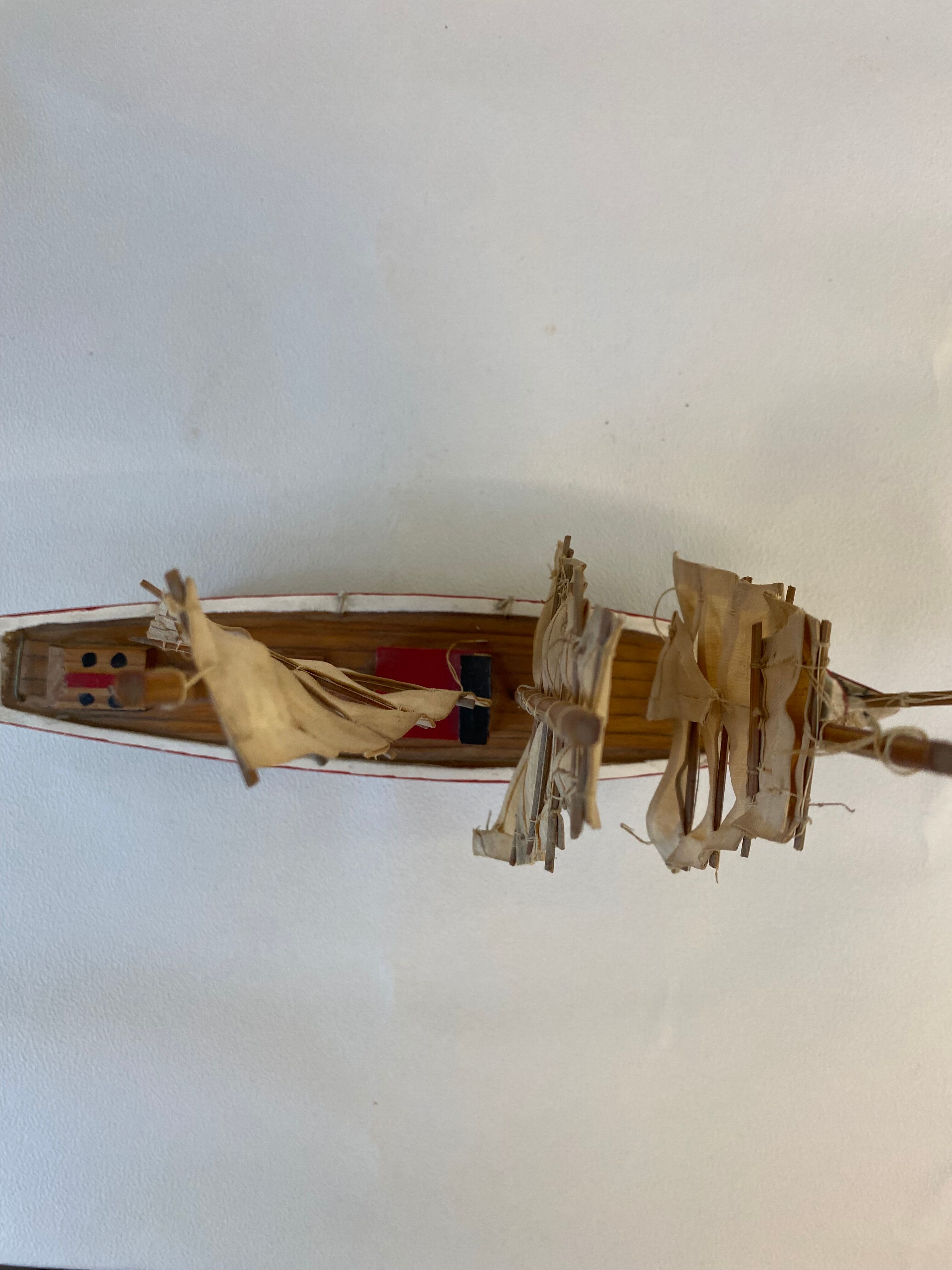 Model wooden boat