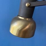 Vintage brass floor lamp with adjustable spot