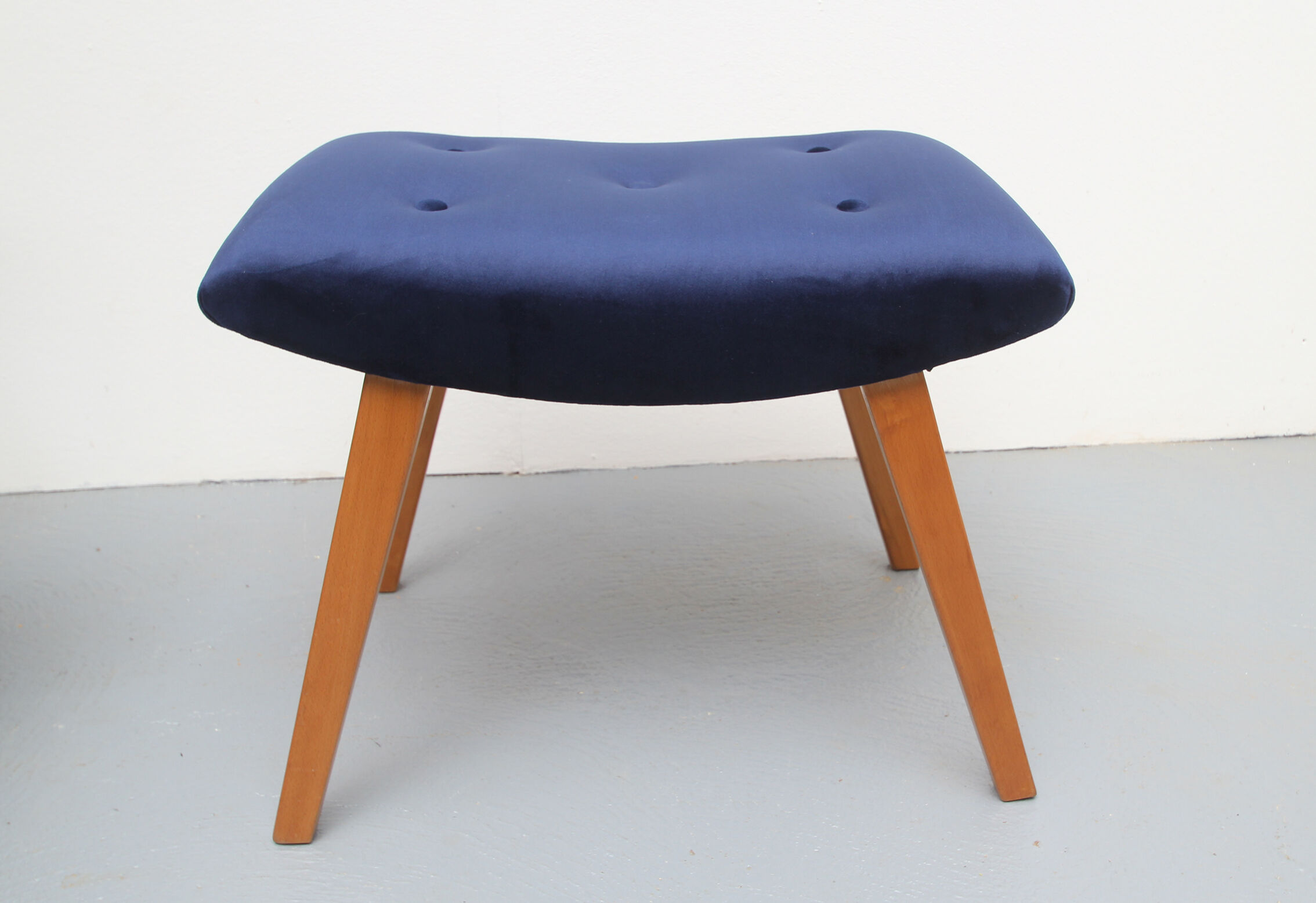 1950s highjack chair with stool, completely restored