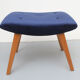 1950s highjack chair with stool, completely restored