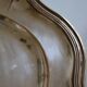 Silver-plated metal aperitif serving tray with HKE hallmark and glass.