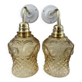Pair of golden wall lights