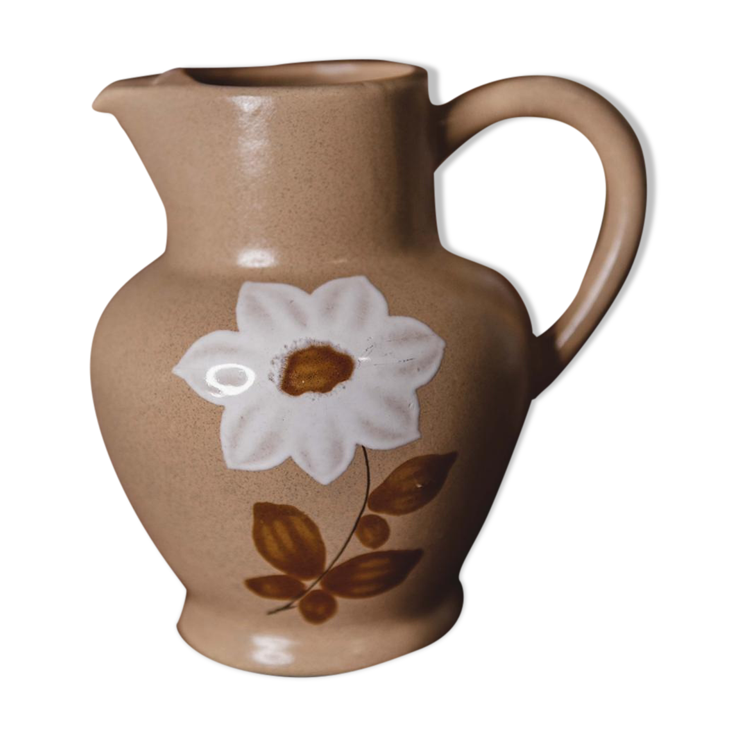 Flowery decanter manufacture Orchies/Moulin des loups