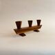 Bougeoir en bois vintage