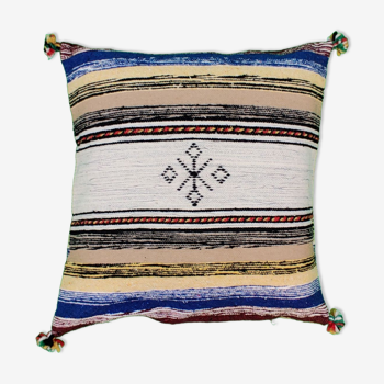 Moroccan multicolored Berber cushion