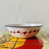 Old Bumper Harvest enameled sheet metal basin - Made in China