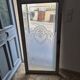 Parisian bistro window 1900 frosted glass