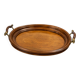 Wood and brass plateau 196