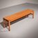 Ilmari Tapiovaara Pine Bench made in Scandinavian, 1960
