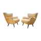 Pair of chairs design organic vintage 50s 60s