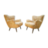Pair of chairs design organic vintage 50s 60s