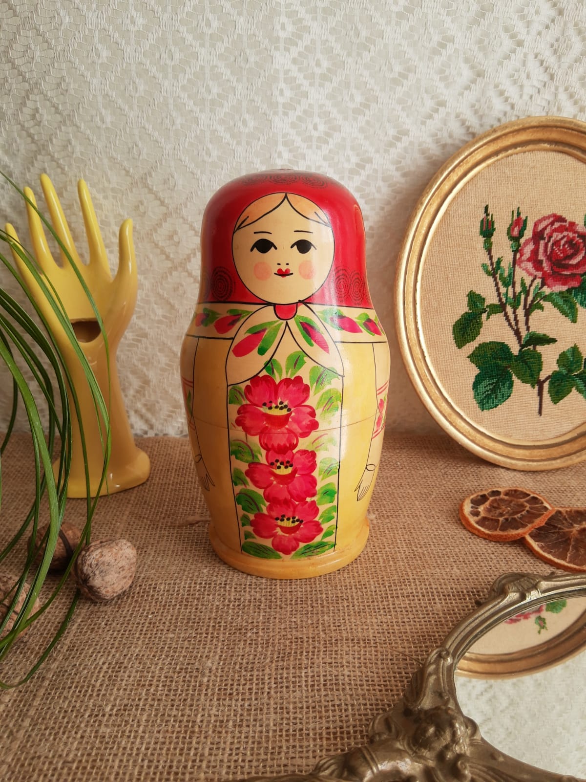 Set of 12 Russian nesting dolls - vintage
