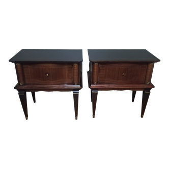 Pair of bedside tables 60s