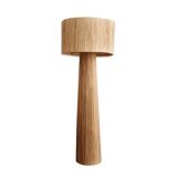 Natural raffia floor lamp