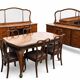 Classic Chippendale Dining Room Suite, Italy, Early 20th Century, Walnut