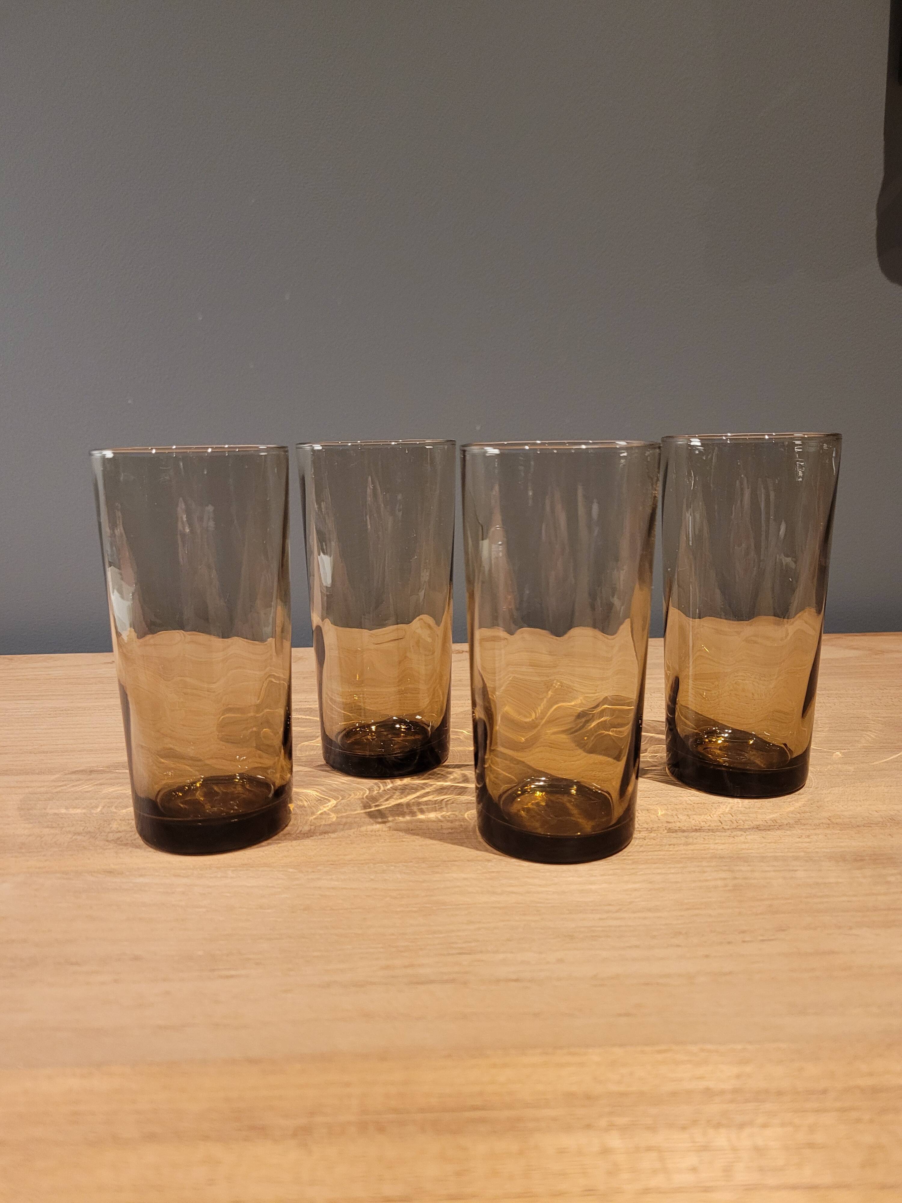 Ensemble De Verres Longs Élégants 4 Grands Verres Pour Eau, Cocktails