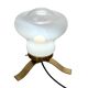 Mid-century table lamp from the 1970s, brass and glass, E27
