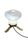 Mid-century table lamp from the 1970s, brass and glass, E27