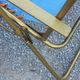 Set of 3 vintage lafuma sun loungers canvas and tubes + table