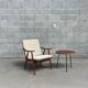 Boomerang armchair