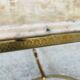 Vintage marble and brass coffee table circa 60's