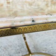 Vintage marble and brass coffee table circa 60's