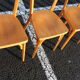 Set of 6 Baumann light beech bistro chairs model N°24