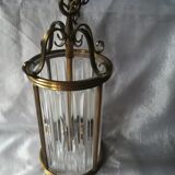 Bronze and crystal lantern