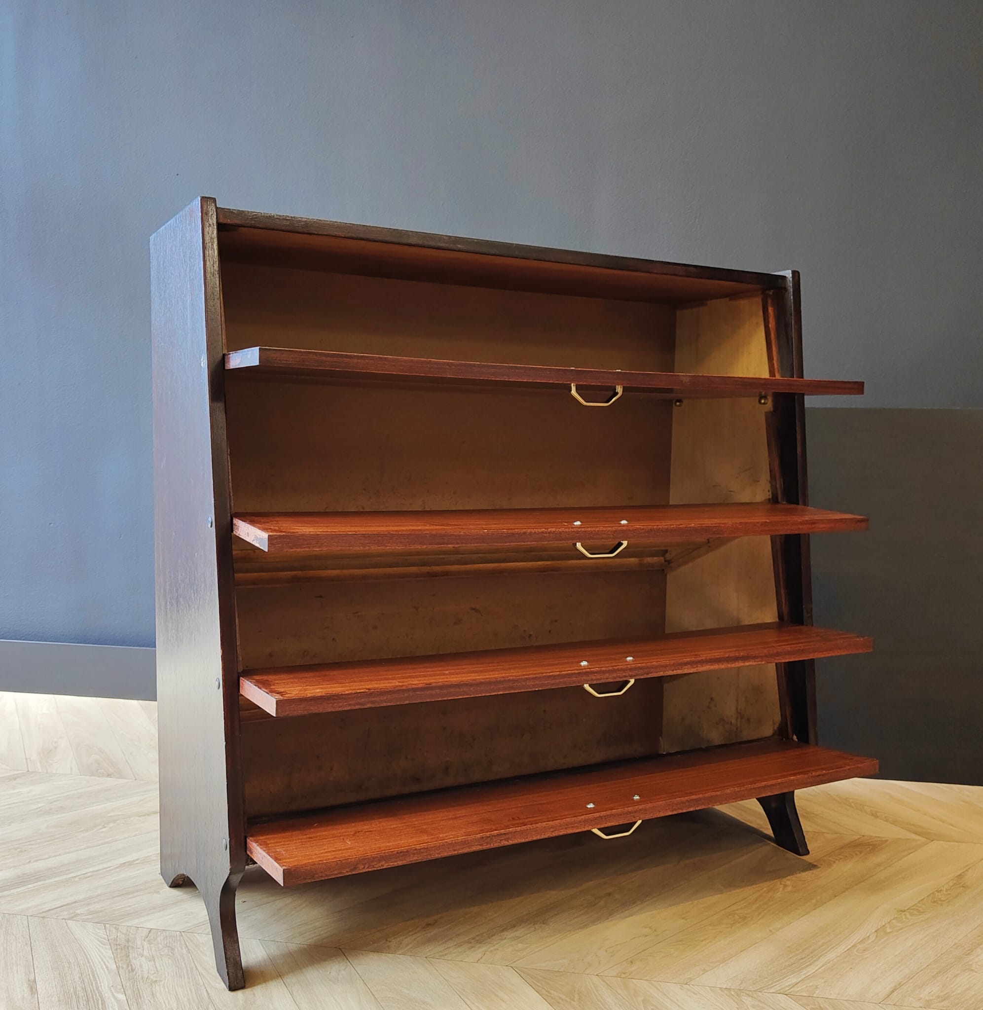 Mid century shoe cabinet