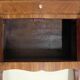 Antique Louis XV Style Bedside Table - Wood & Leather