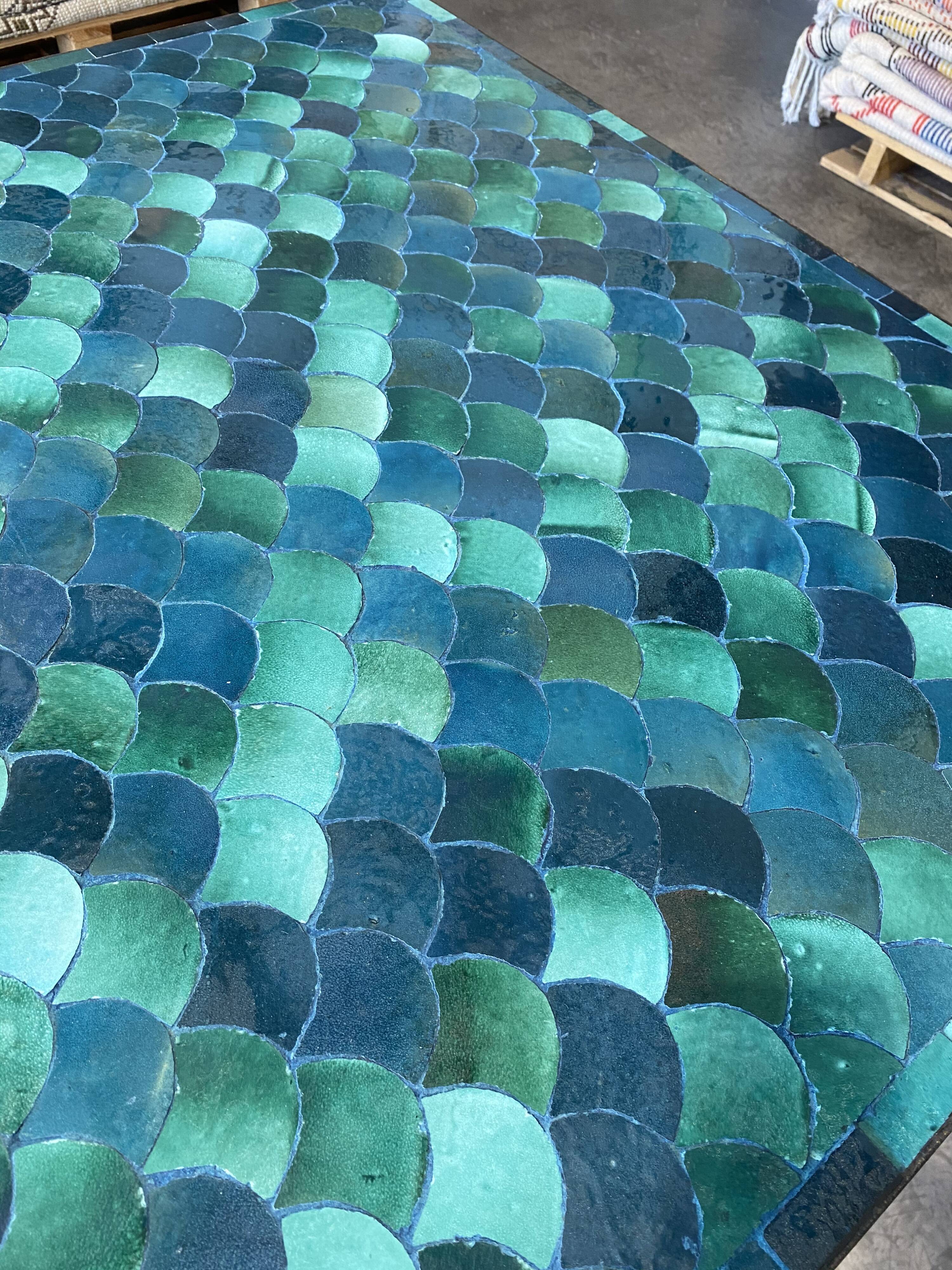 180x90x76 cm artisan zellige table