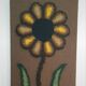 Grande tapisserie rétro à fleurs